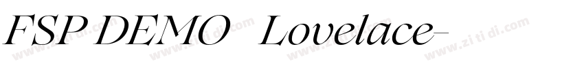 FSP DEMO   Lovelace字体转换